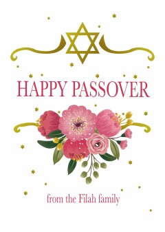 Personalised Charity Passover Cards & Ecards