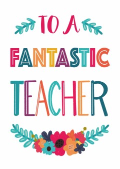 Personalised Charity Teacher Thank You Cards & Ecards